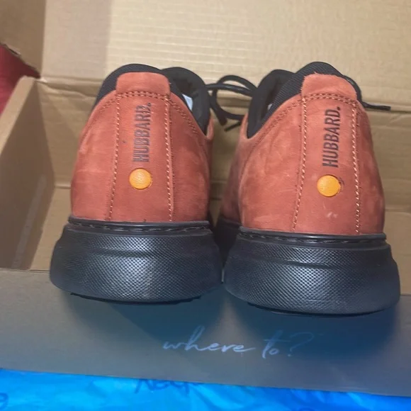 Flight Low-Top Samuel Hubbard Leather Sneaker (Rust Nubuck) Men’s 9 M Inner Sock - Picture 6 of 8